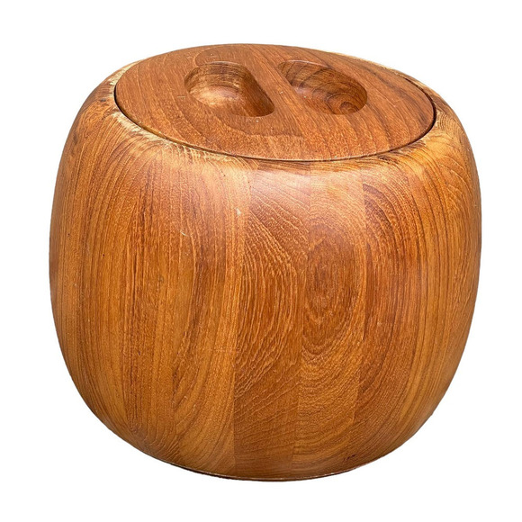 DANSK MCM Jens Quistgaard Teak Wood Ice Bucket Vintage - Picture 8 of 16